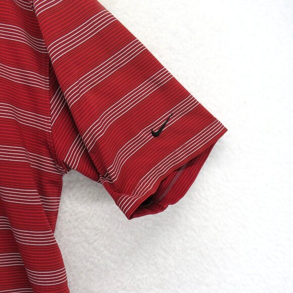 Nike Golf Polo Shirt Mens XL Striped Performance Stretch Swoosh - Picture 3 of 11